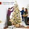 Best Choice Products Pre-Lit Flocked Full Aspen Noble Fir Christmas Tree w/ 2-in-1 Twinkling Micro LED Lights